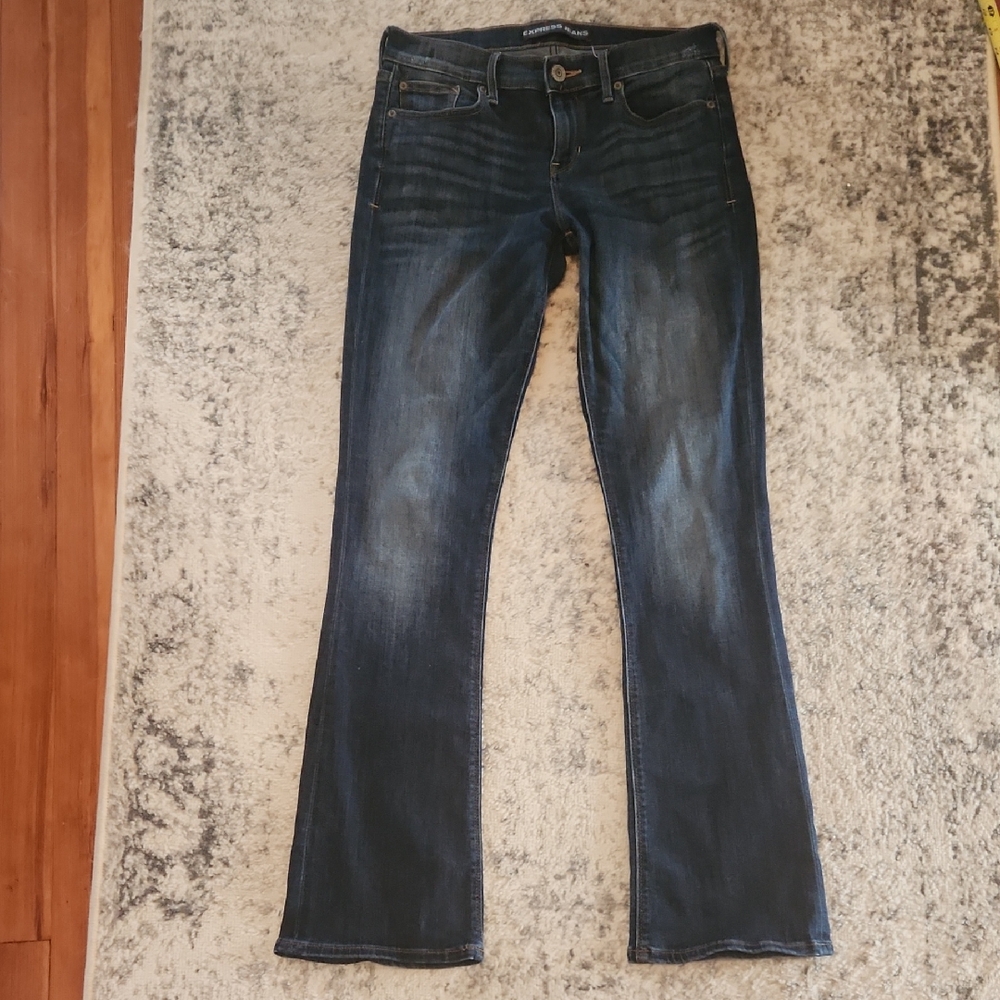 Express Dark Blue Boot Cut Jeans